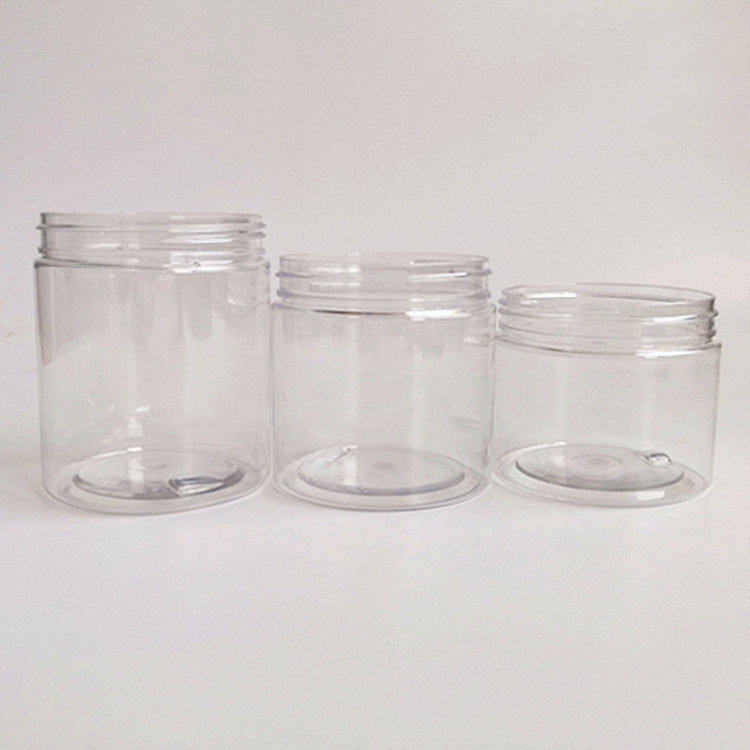 Eco-Friendly Clear Storage Jars with Black Lids - Sustainable Kitchen Organization