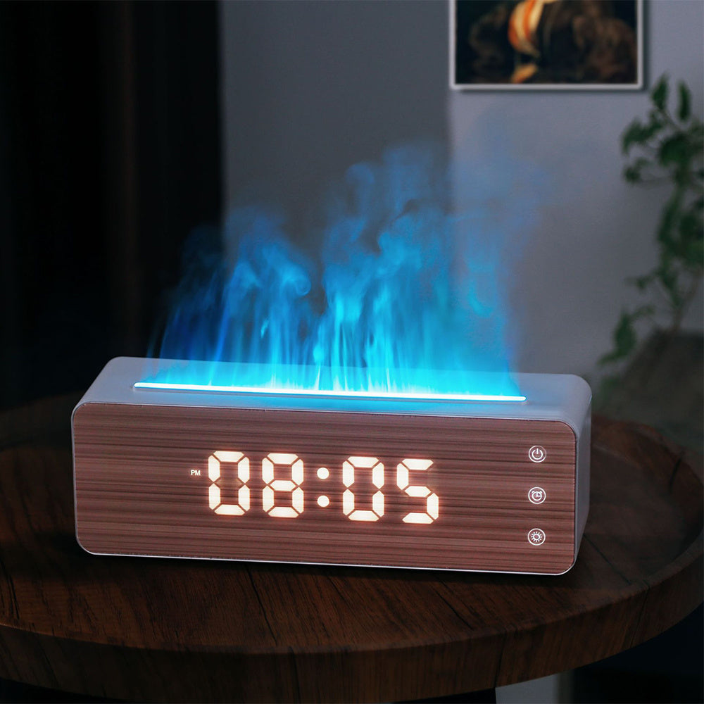 Digital Display Humidifier with Wood Finish - Eco-Friendly & Multi-Functional