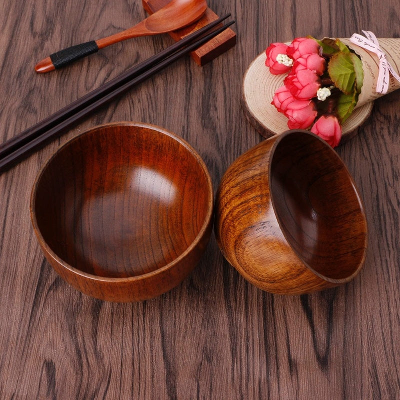 Eco-Friendly Wooden Bowls - Sustainable Kitchenware for Zero-Waste Living