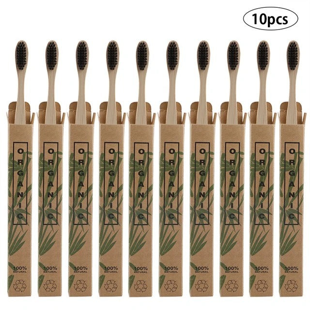 Eco-Friendly Bamboo Toothbrush Set - Sustainable Oral Care