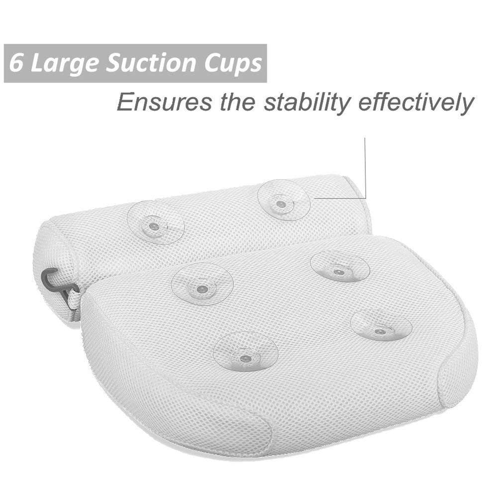 Luxurious Quick-Dry Contoured Bath Pillow with Headrest