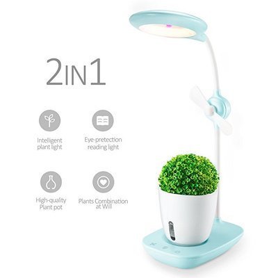 Desk Air Purifier with Integrated Plant - Natural Air Quality Enhancer