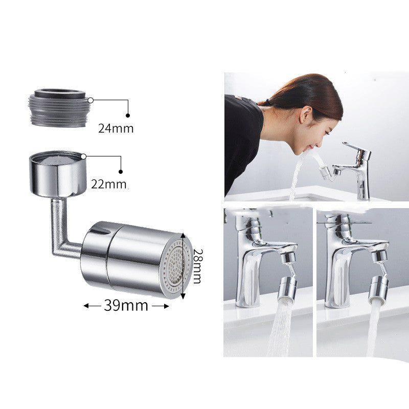 Water-Saving Silver Faucet Aerator - Eco-Friendly, Durable, Cylindrical Design