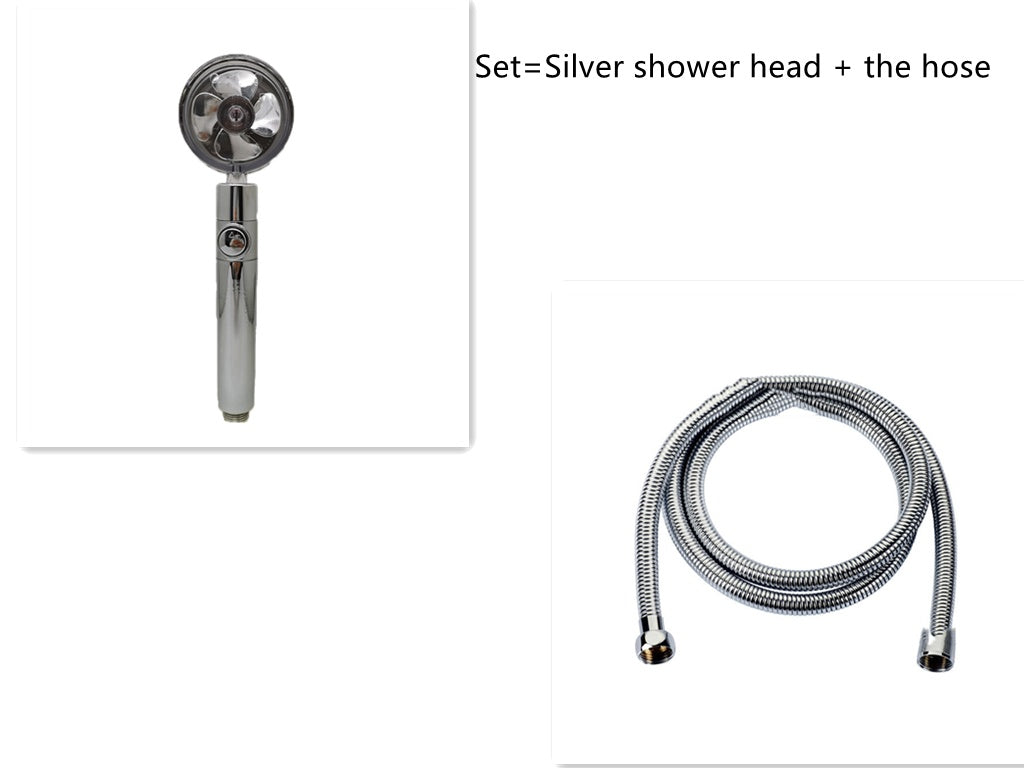 Water-Saving Handheld Shower Head with 360° Rotation and Adjustable Angles