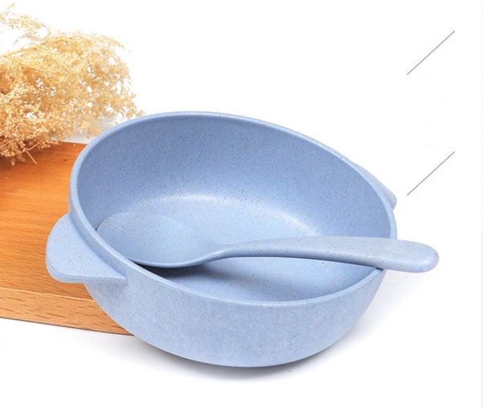 Eco-Friendly Biodegradable Bowl and Spoon Set - Sustainable Dining Essentials