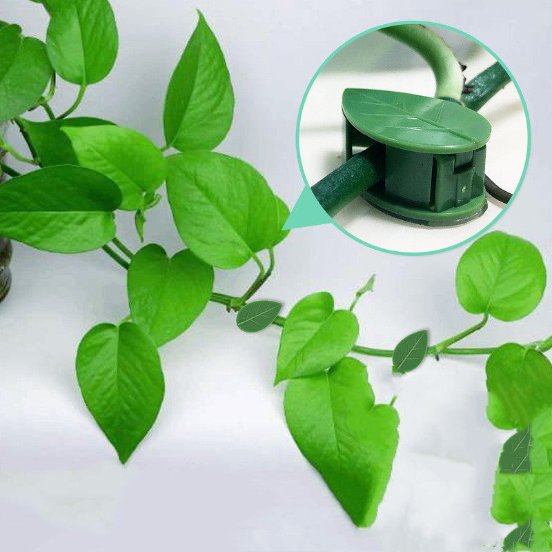 Leaf-Shaped Biodegradable Plant Support Clips - Eco-Friendly Garden Solution