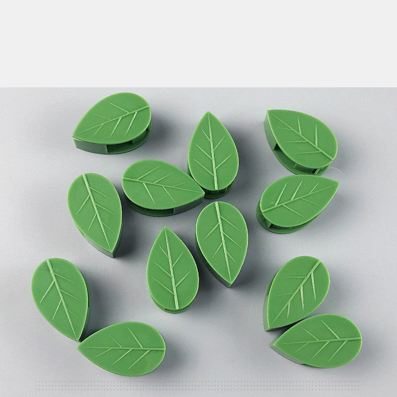 Leaf-Shaped Biodegradable Plant Support Clips - Eco-Friendly Garden Solution