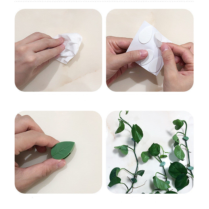 Leaf-Shaped Biodegradable Plant Support Clips - Eco-Friendly Garden Solution