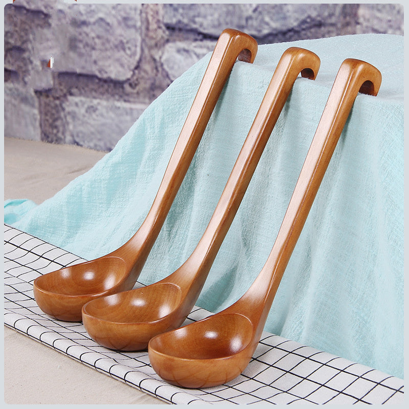 Eco-Friendly Wooden Ladle - Sustainable Kitchen Utensil