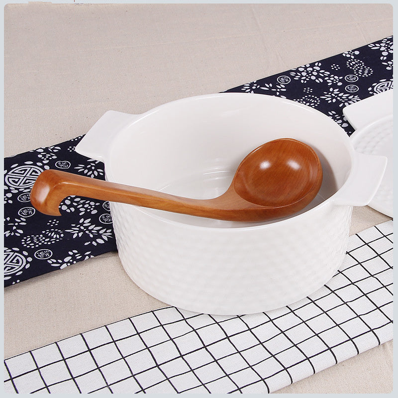 Eco-Friendly Wooden Ladle - Sustainable Kitchen Utensil