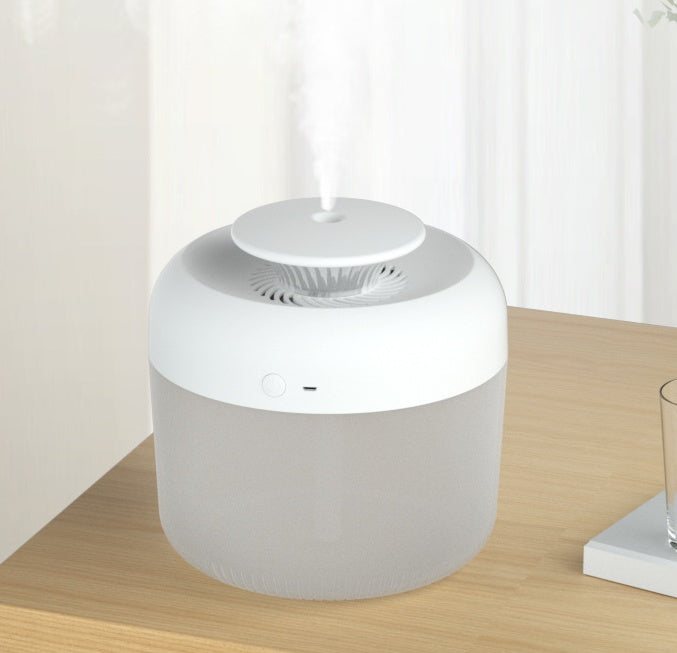 Eco-Friendly Cylindrical Humidifier for Wellness and Air Quality