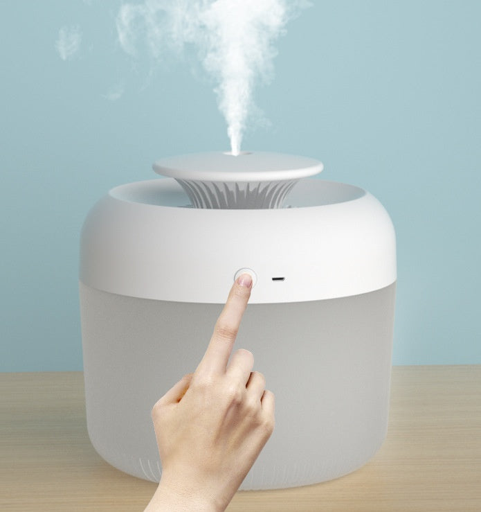 Eco-Friendly Cylindrical Humidifier for Wellness and Air Quality