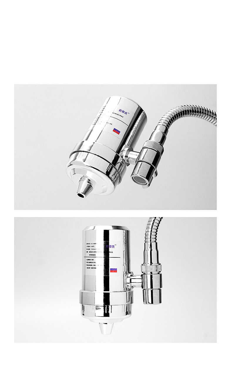 Silver Faucet Water Filter - Eco-Friendly, Water-Saving, Easy Installation