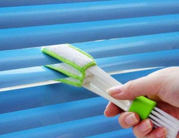 Dual-Ended Eco-Friendly Cleaning Brush and Microfiber Duster