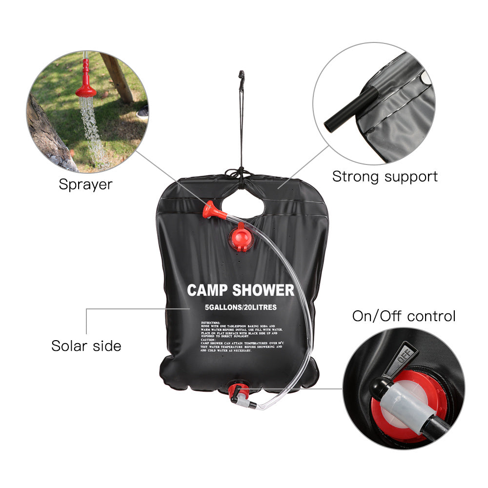 Portable Solar Camp Shower Bag - Eco-Friendly Outdoor Hygiene Solution