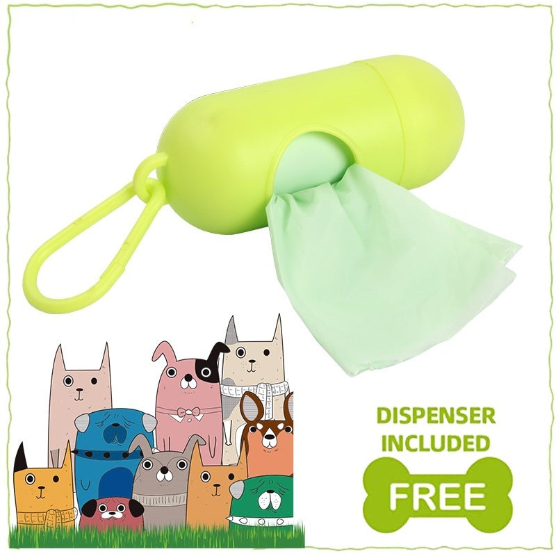 Eco-Friendly Biodegradable Dog Poop Bags with Dispenser