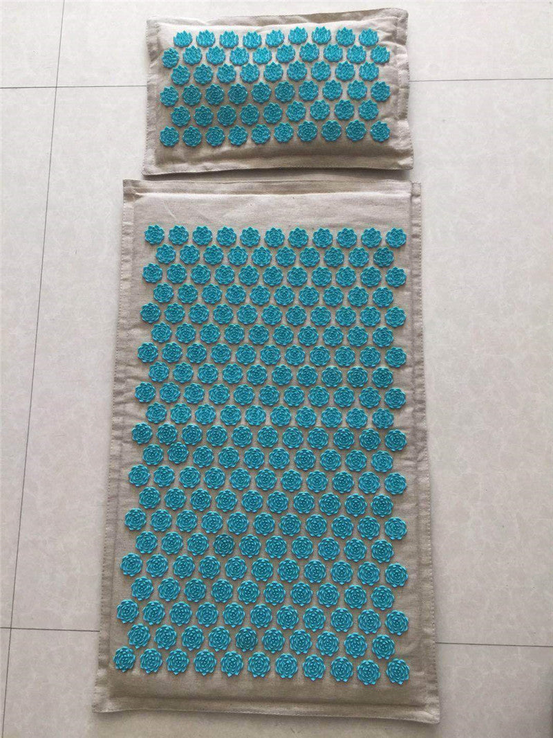 Eco-Friendly Acupressure Mat and Pillow Set for Wellness