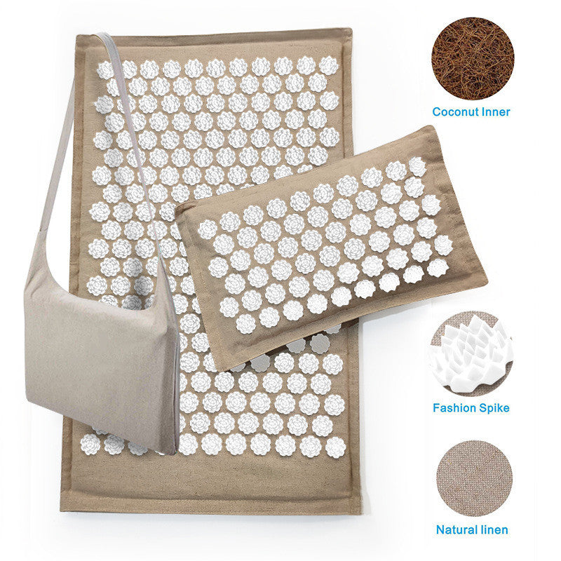 Eco-Friendly Acupressure Mat and Pillow Set for Wellness