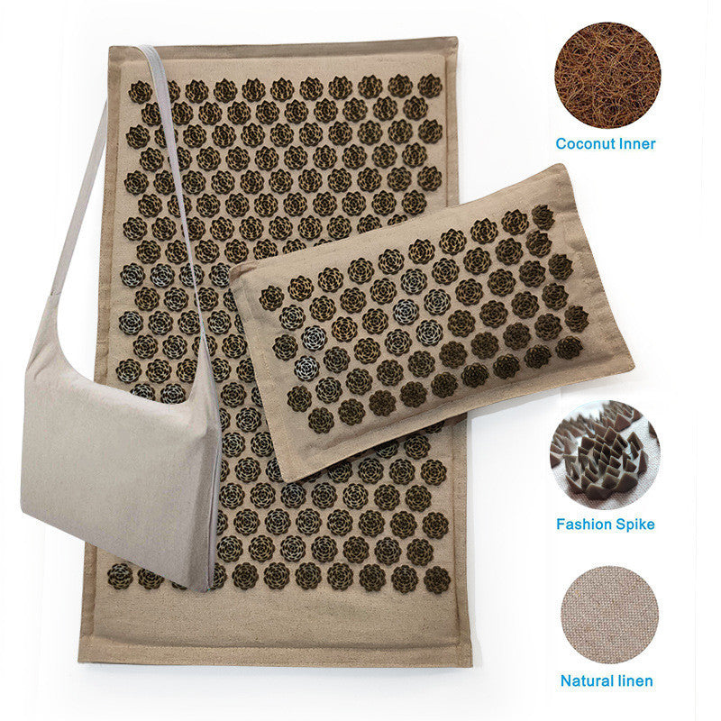 Eco-Friendly Acupressure Mat and Pillow Set for Wellness