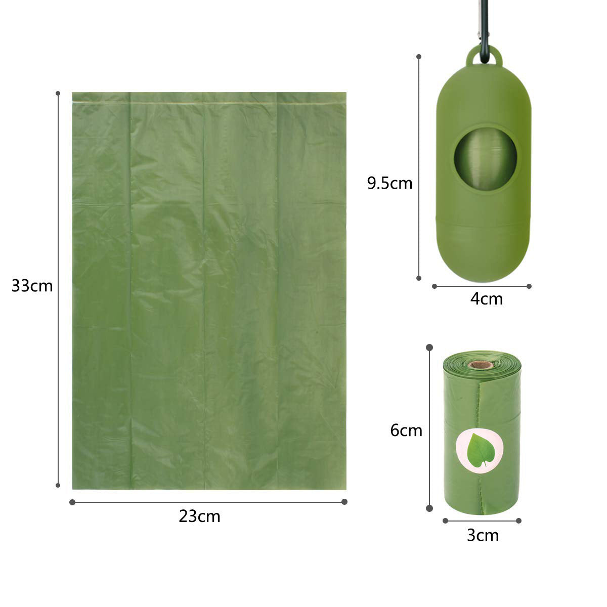 Eco-Friendly Pet Waste Bags with Dispenser - Biodegradable & Convenient
