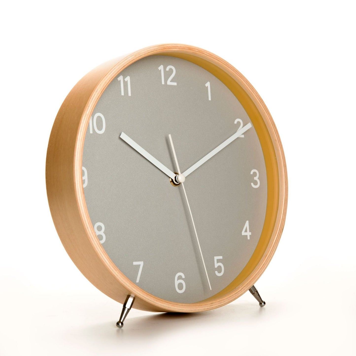 Eco-Friendly Round Wall Clock - Sustainable Wood Frame, Minimalist Design