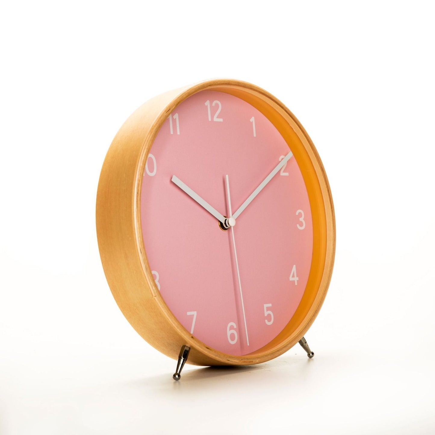 Eco-Friendly Round Wall Clock - Sustainable Wood Frame, Minimalist Design