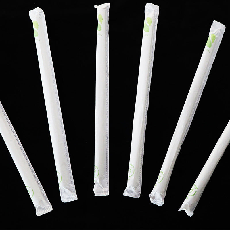 Eco-Friendly Reusable Silicone Straws - White & Yellow