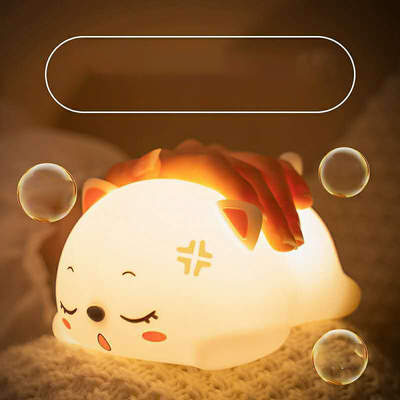 Cat-Shaped Rechargeable Night Light - Eco-Friendly Portable Lighting