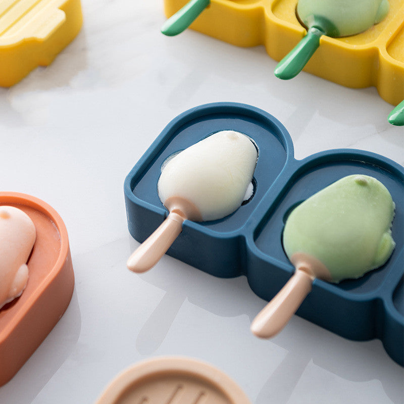 Penguin-Shaped Silicone Ice Cream Molds - Eco-Friendly & Reusable