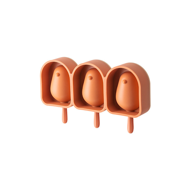 Penguin-Shaped Silicone Ice Cream Molds - Eco-Friendly & Reusable