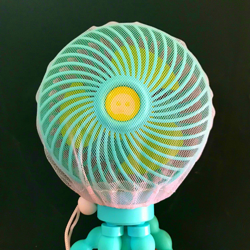 Portable Flexible Tripod Fan - Light Blue, Energy Efficient, Multi-Use