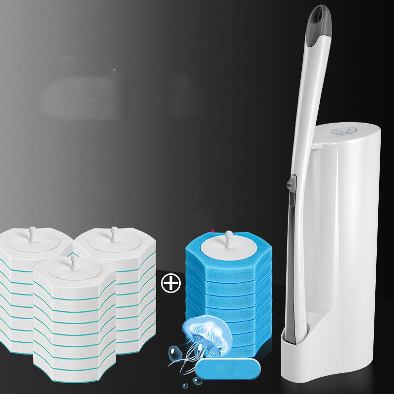 Eco-Friendly Toilet Brush with Holder & Cleaning Tablets