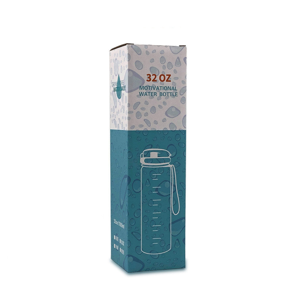 Gradient BPA-Free Water Bottle with Time Markers