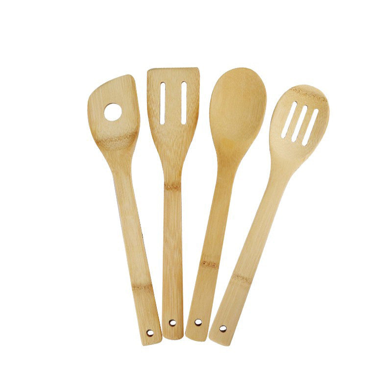 Eco-Friendly Bamboo Kitchen Utensil Set - Sustainable Cooking Spoons & Spatulas