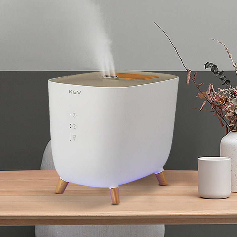 Eco-Friendly Aromatherapy Humidifier with Wooden Accents