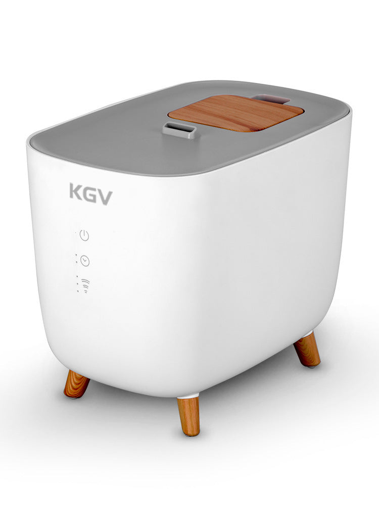 Eco-Friendly Aromatherapy Humidifier with Wooden Accents