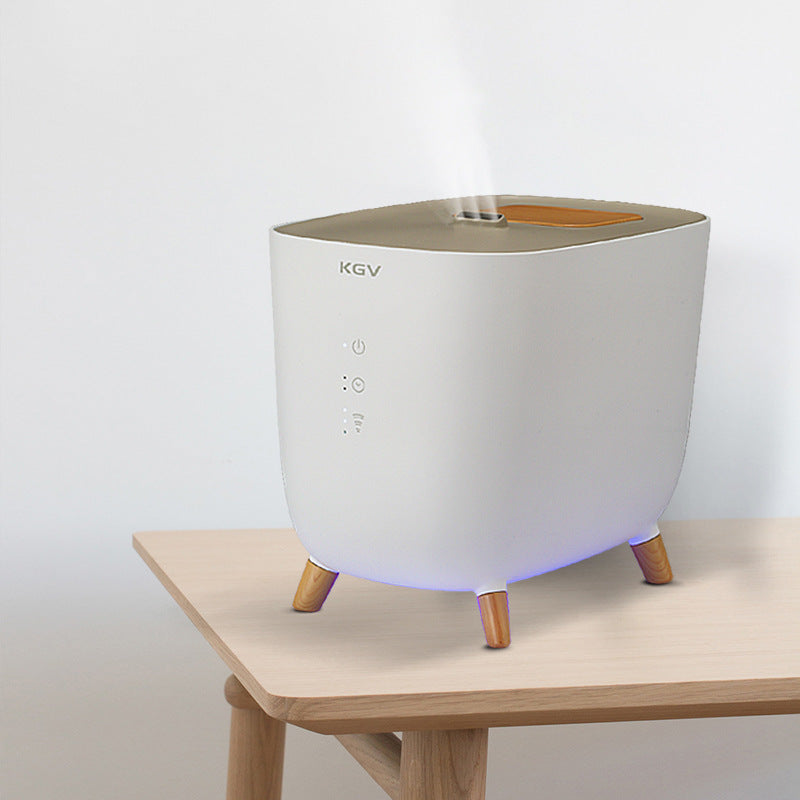 Eco-Friendly Aromatherapy Humidifier with Wooden Accents
