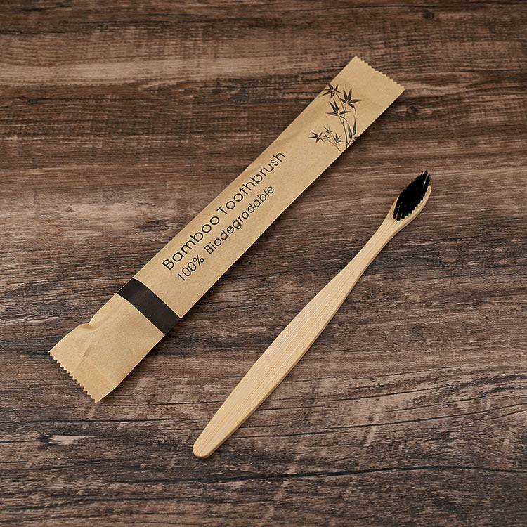 Eco-Friendly Bamboo Toothbrush with Biodegradable Handle