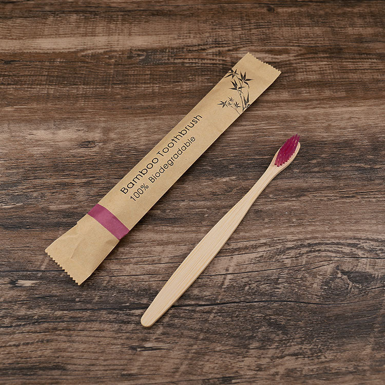 Eco-Friendly Bamboo Toothbrush with Biodegradable Handle