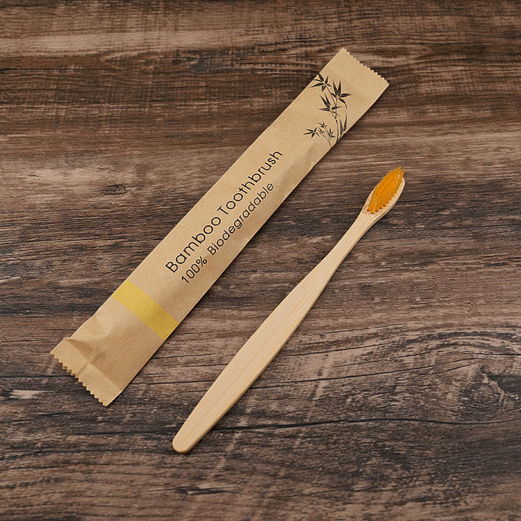 Eco-Friendly Bamboo Toothbrush with Biodegradable Handle