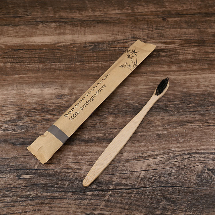 Eco-Friendly Bamboo Toothbrush with Biodegradable Handle