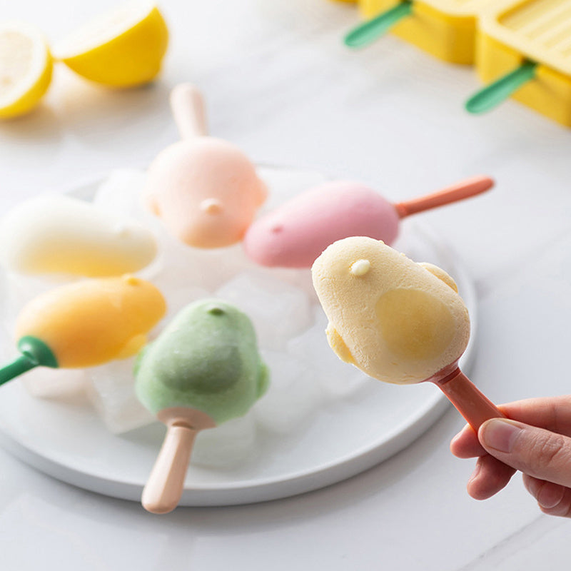 Penguin-Shaped Silicone Ice Cream Molds - Eco-Friendly & Reusable