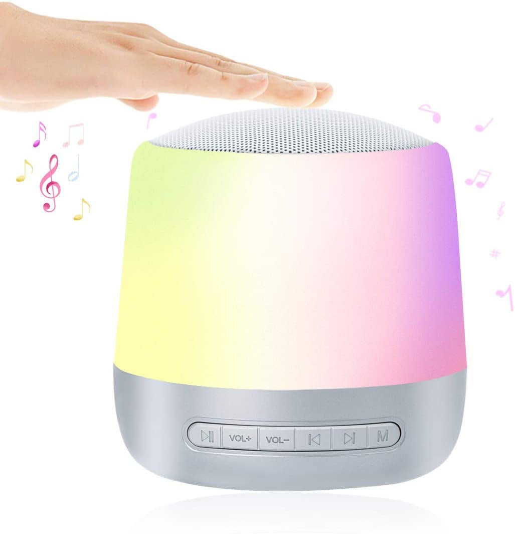 Portable Bluetooth Speaker with LED Light - Eco-Friendly & Multi-Functional