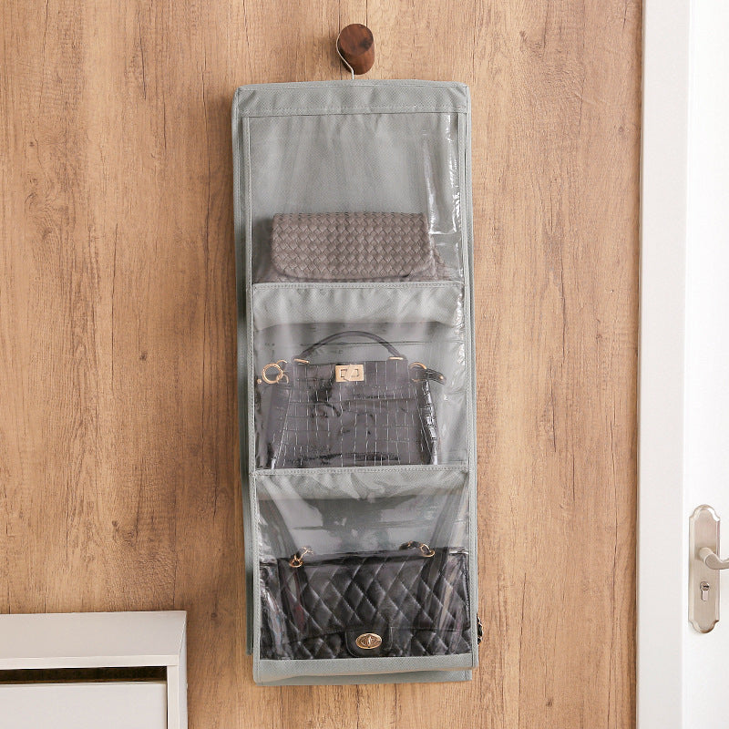 Eco-Friendly Hanging Handbag Organizer - Maximize Closet Space & Protect Your Bags