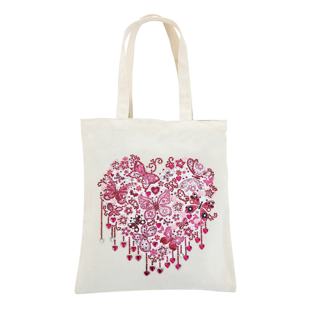 Eco-Friendly Canvas Tote Bag with Colorful Tree Design