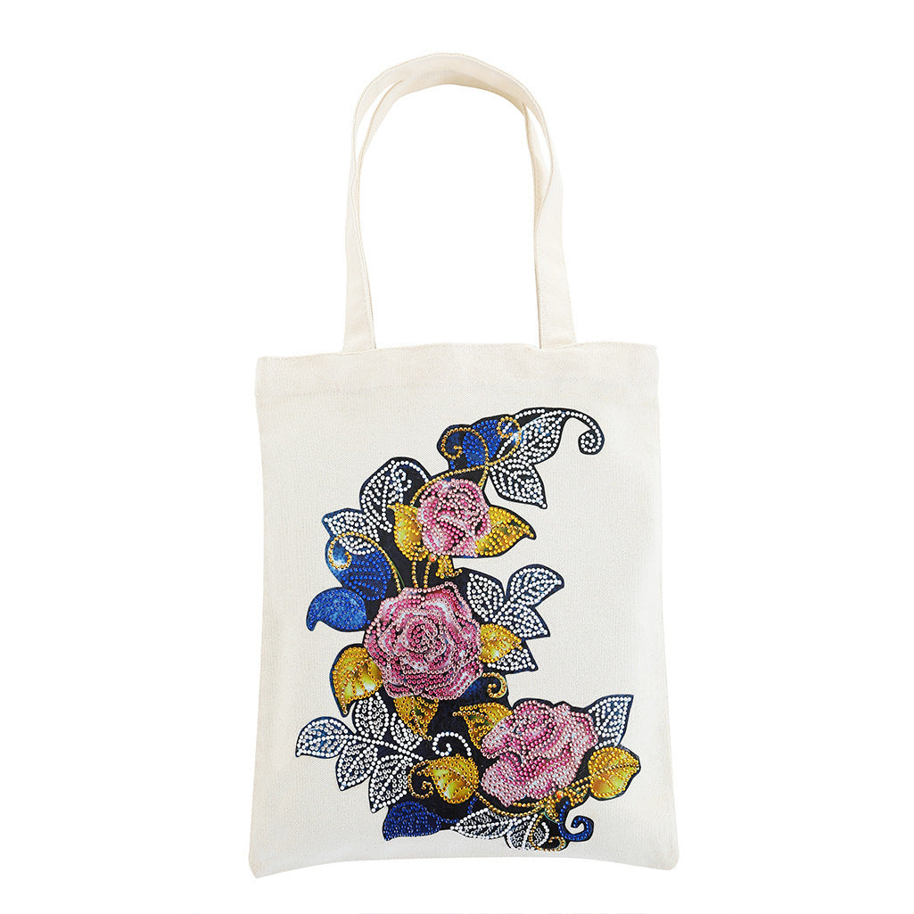Eco-Friendly Canvas Tote Bag with Colorful Tree Design