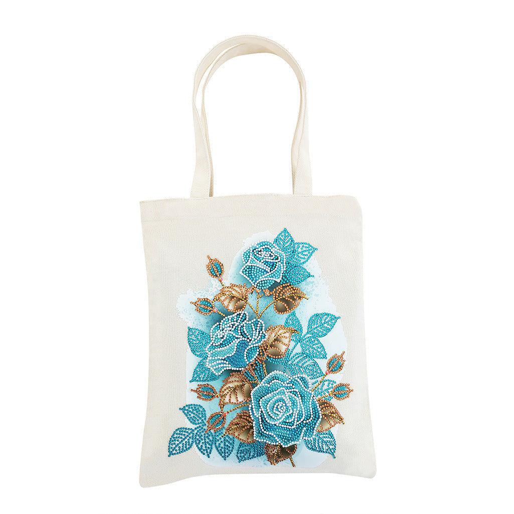 Eco-Friendly Canvas Tote Bag with Colorful Tree Design
