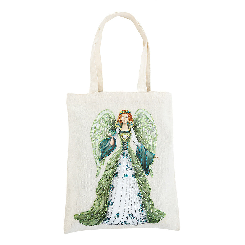 Eco-Friendly Canvas Tote Bag with Colorful Tree Design