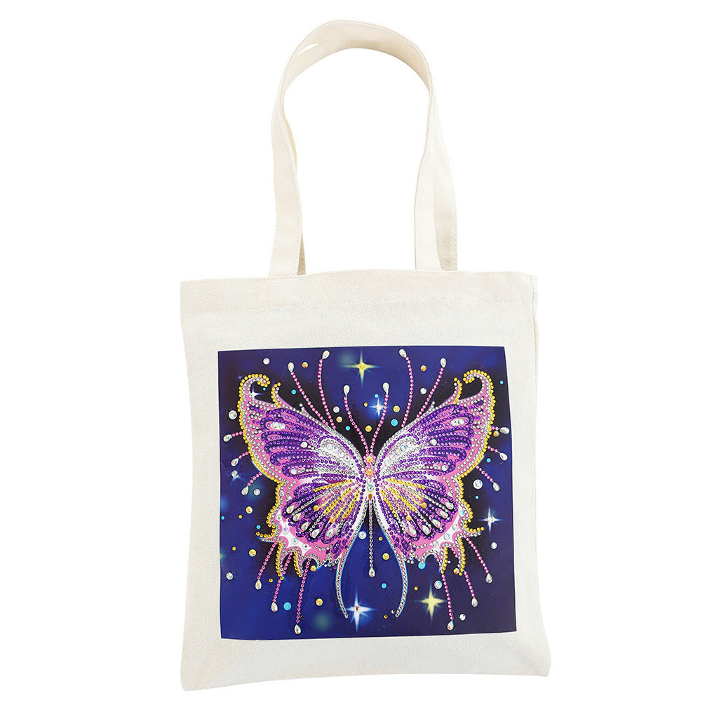 Eco-Friendly Canvas Tote Bag with Colorful Tree Design