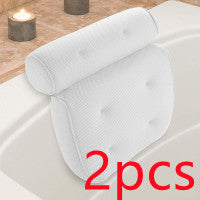 Luxurious Quick-Dry Contoured Bath Pillow with Headrest